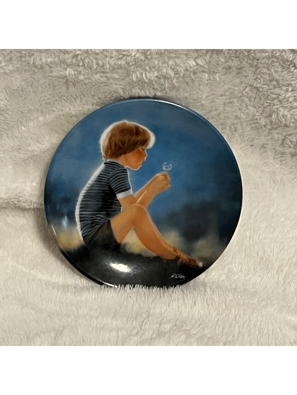 “Erik and Dandelion” miniature plate
